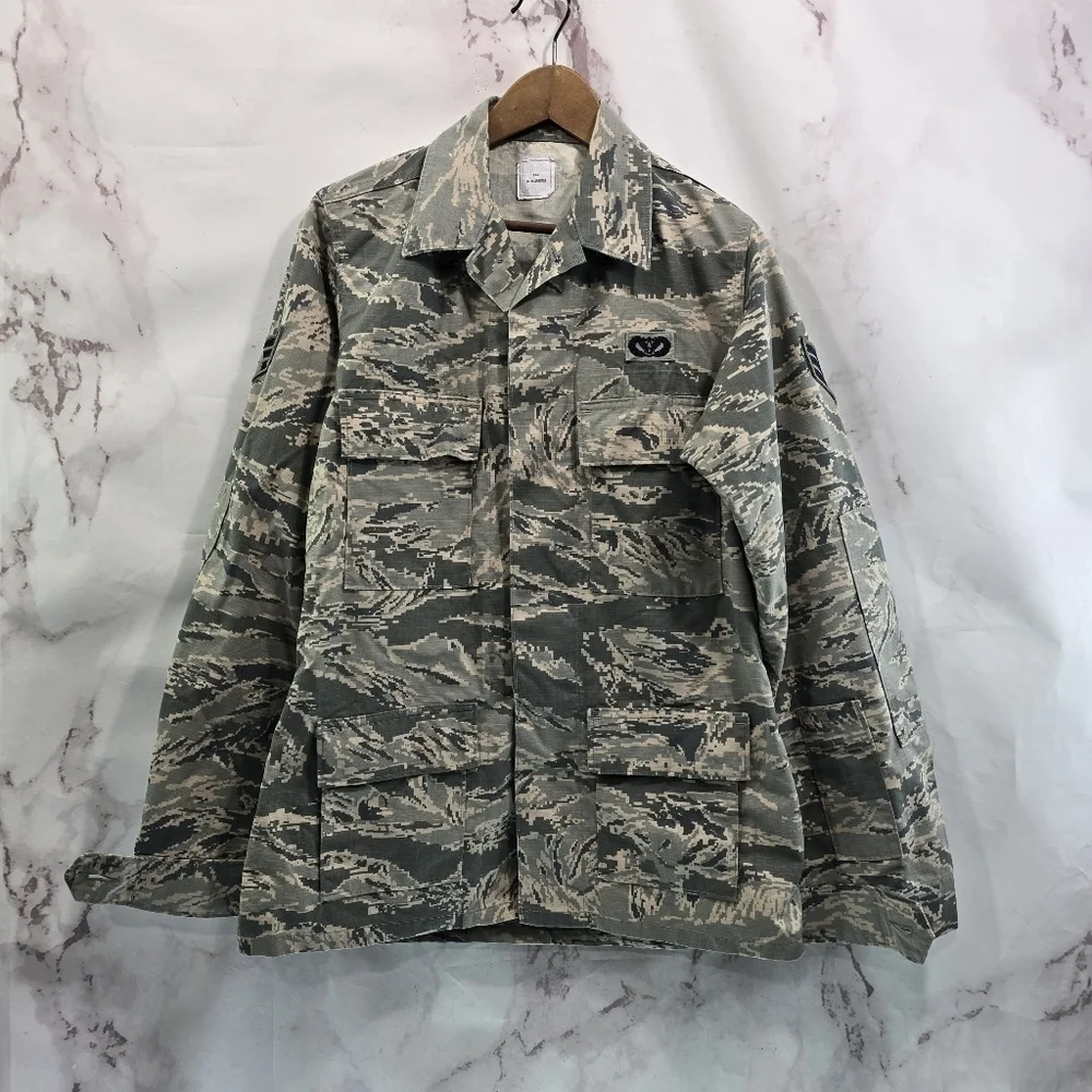 Military Jacket 36L Small Medium Digital Camo Desert Top Shirt Air Force Assault